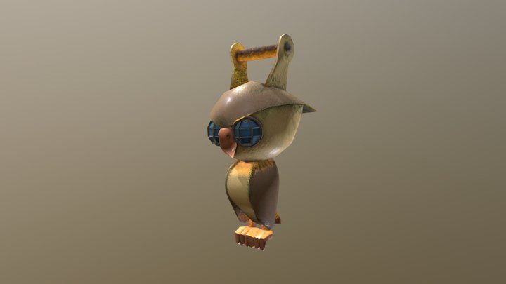 Owl Lantern 3D Model