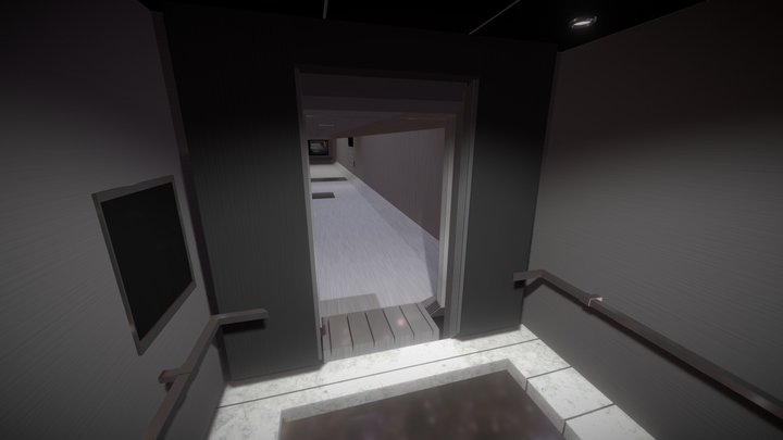 Hall And Elevator Teste 3D Model