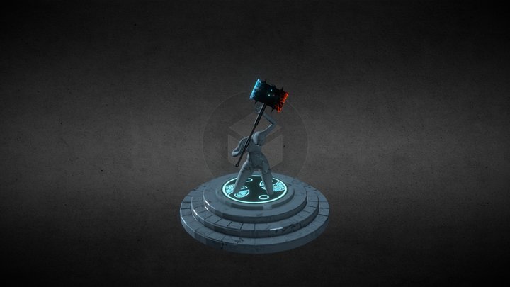 Fable The Obsidian Greathammer 3D Model