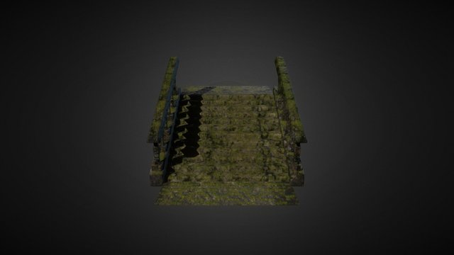 Old Stairs 3D Model