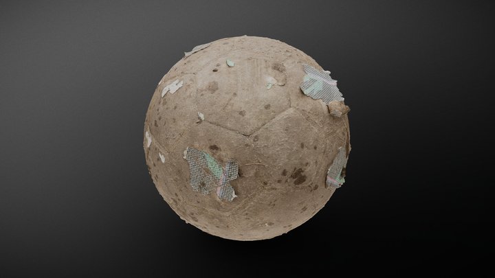 Torn soccer football – Free 3D Model STL