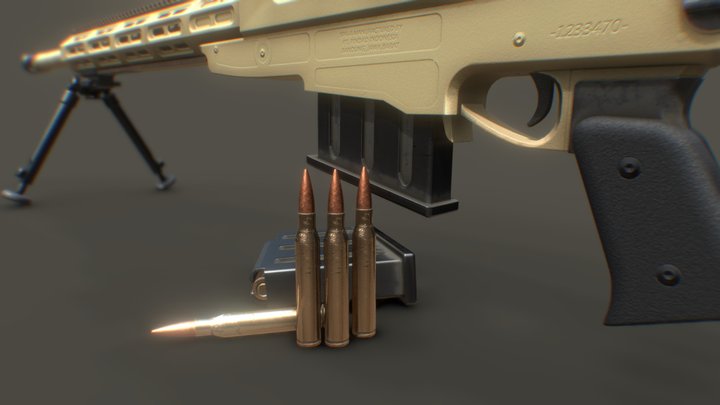 SPR-4 Sniper Rifle – Kostenloses 3D-Modell STL