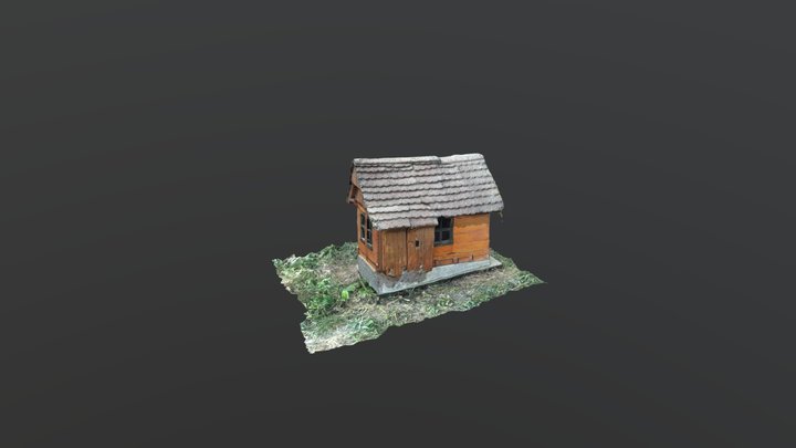 3D Model Of A Wooden Chapel Model 3D Model