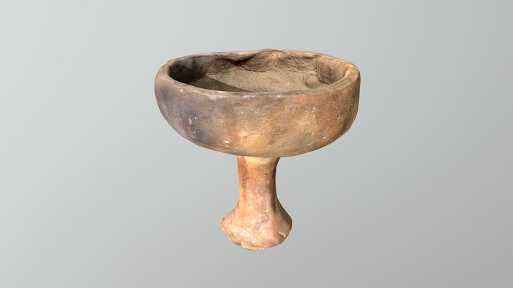 Handmade pottery cup 3D Model