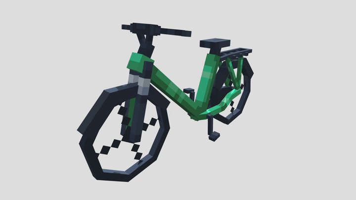 Minecraft City Bicycle 3D Model