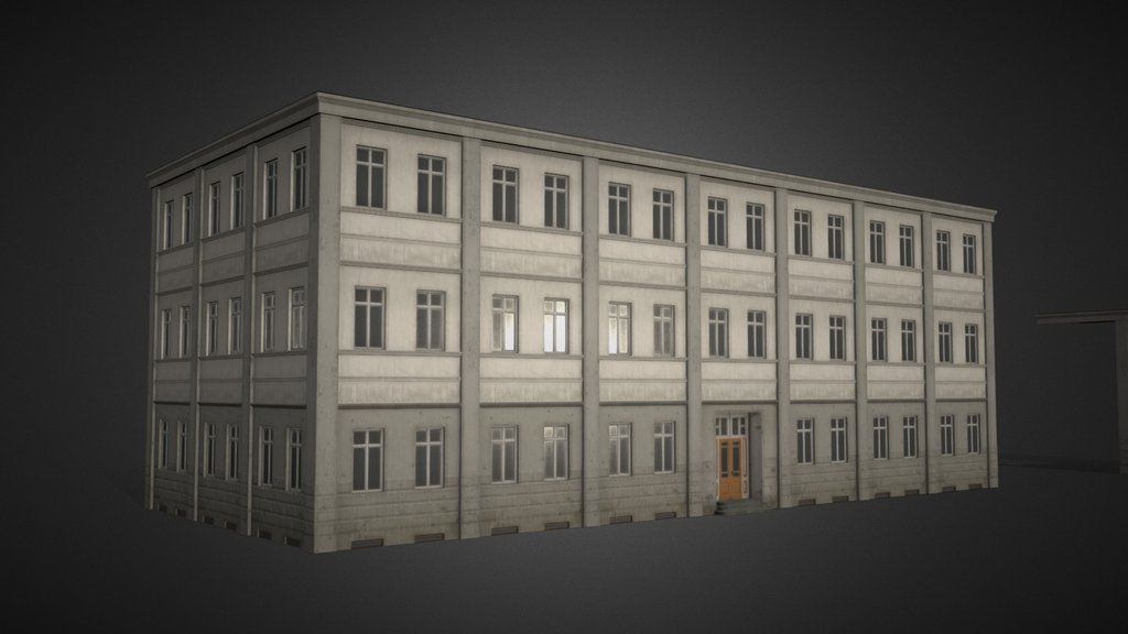 Low-poly Modular Building Tenement House