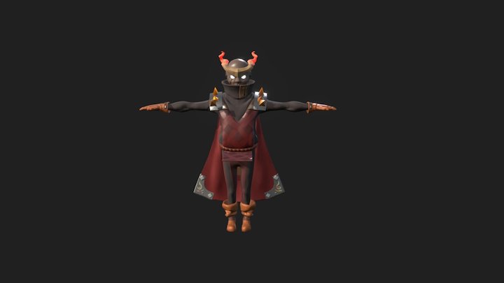 Stylized character - Necromancer 3D Model