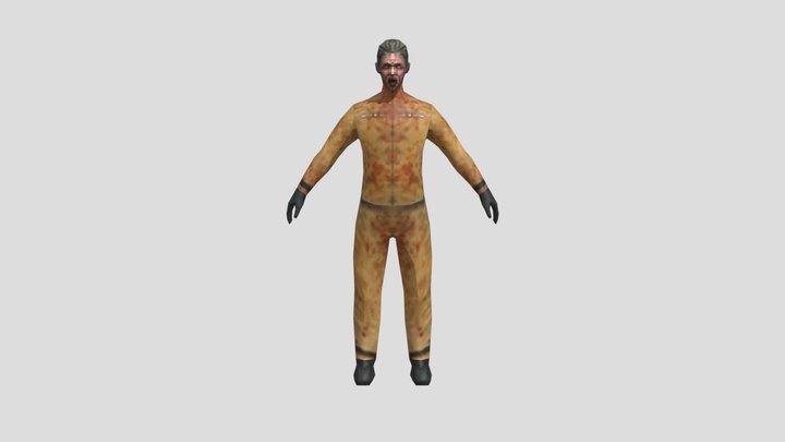 Dead frontier Deathrow Hazmat Zombie 3D Model
