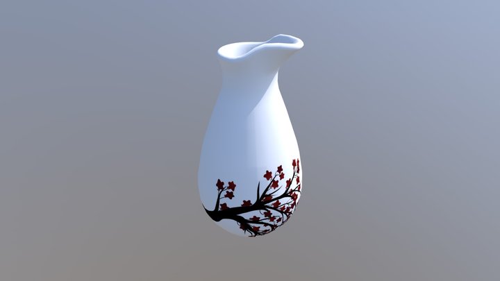 Sake Container 02 - 02 3D Model