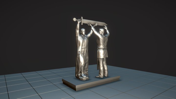 Rear to front / Тыл — фронту 3D Model