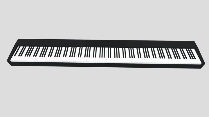 Piano Keyboard 3D Model