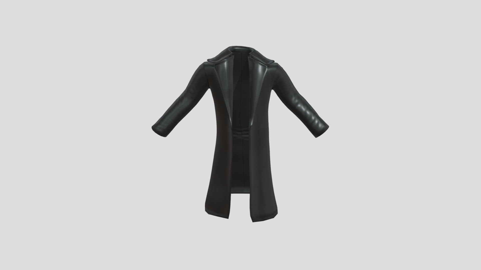 Leather Trench Coat Low Poly - Download Free 3D model by park ...