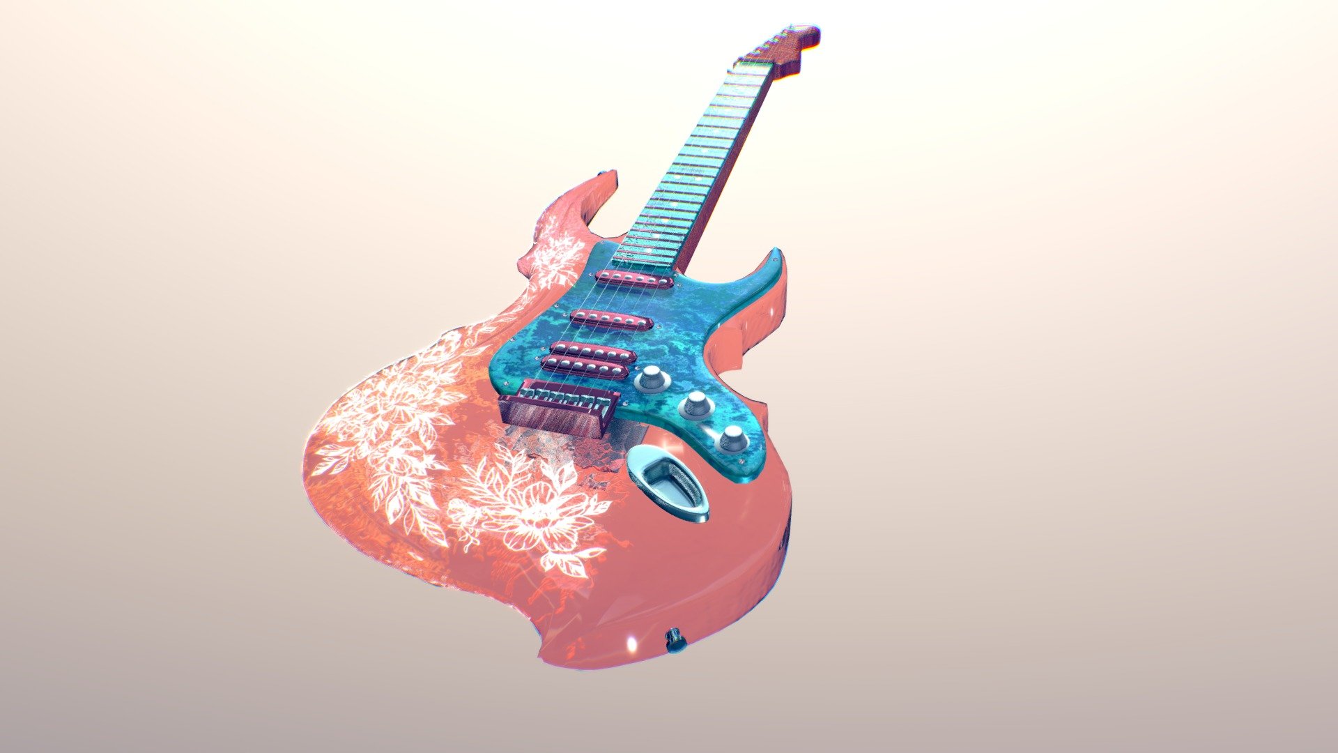 Salmon Skies - Guitar Design