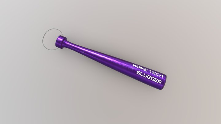 Keychain Miniature Bat 3D Model