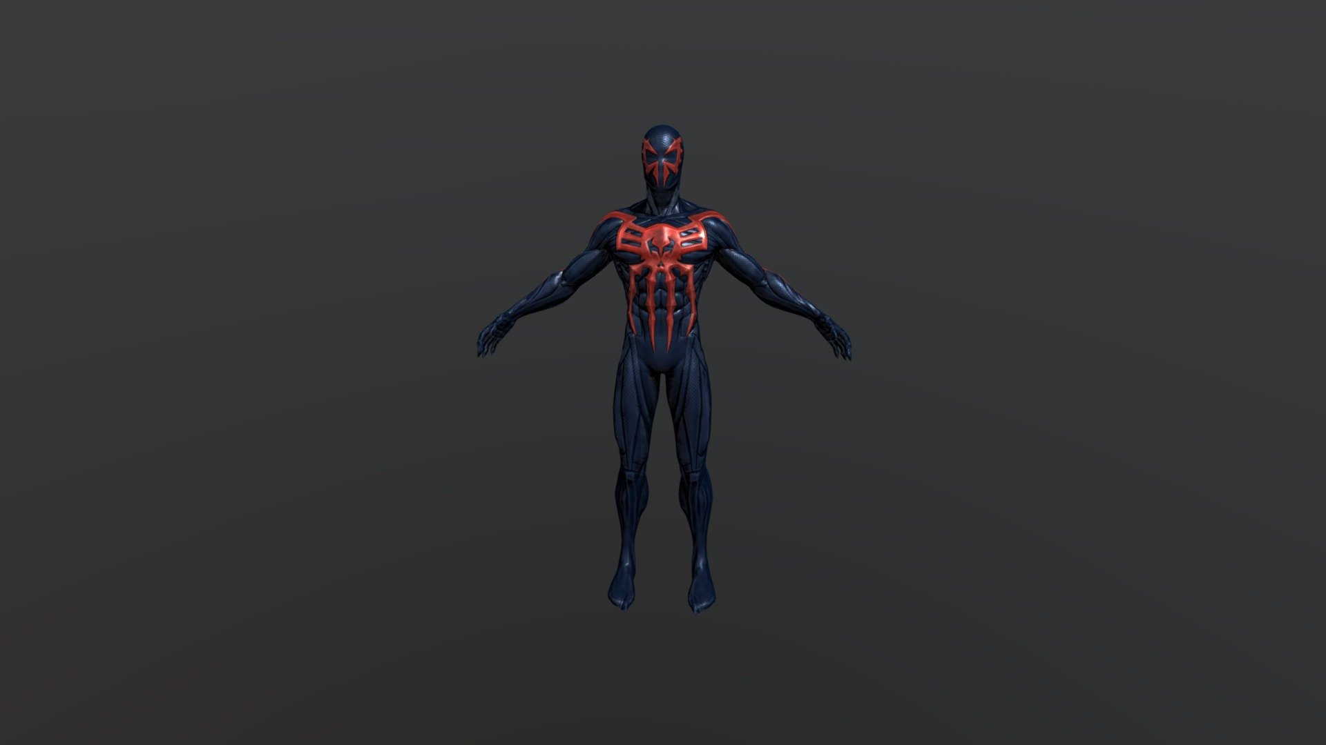 spider man 2099 3d model