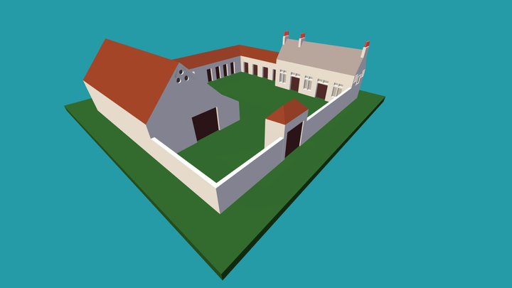 La Haye Saint Farmhouse 3D Model