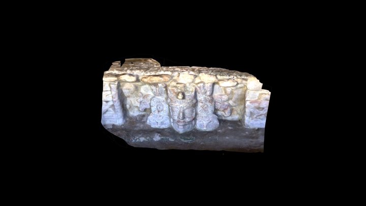 Mascarón Edzná 3D Model