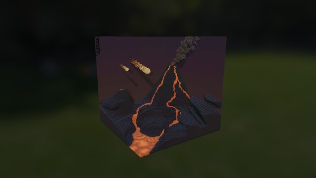 Volcanic Biome 3D Model