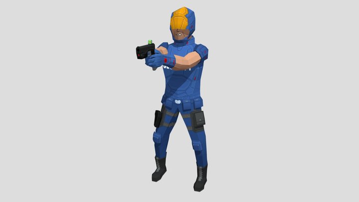 [LowFi] John Spacecop 3D Model