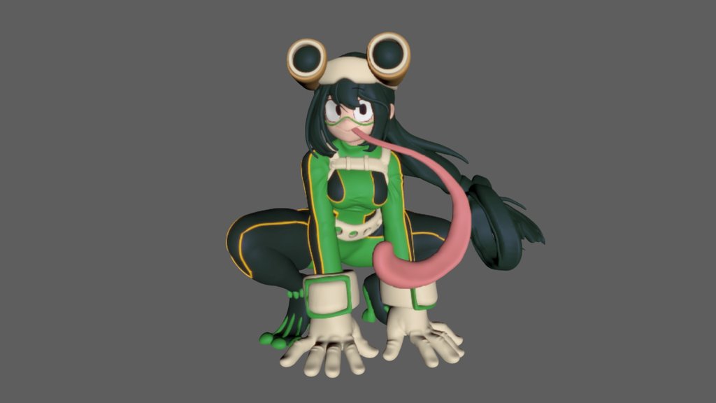Froppy figurine sculpt