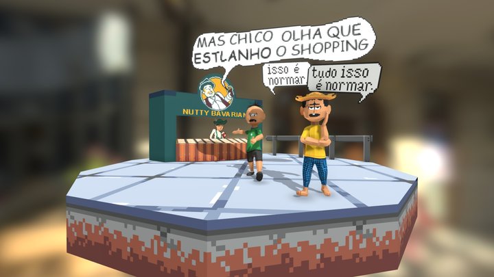 Chico Bento no Shopping 2 3D Model