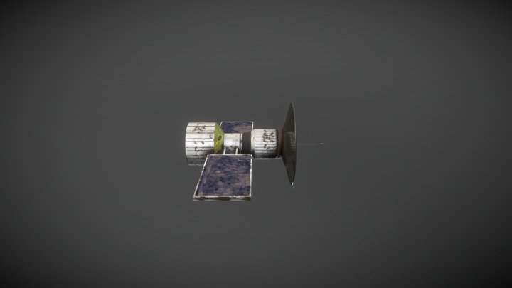 Old Satellite 3D Model