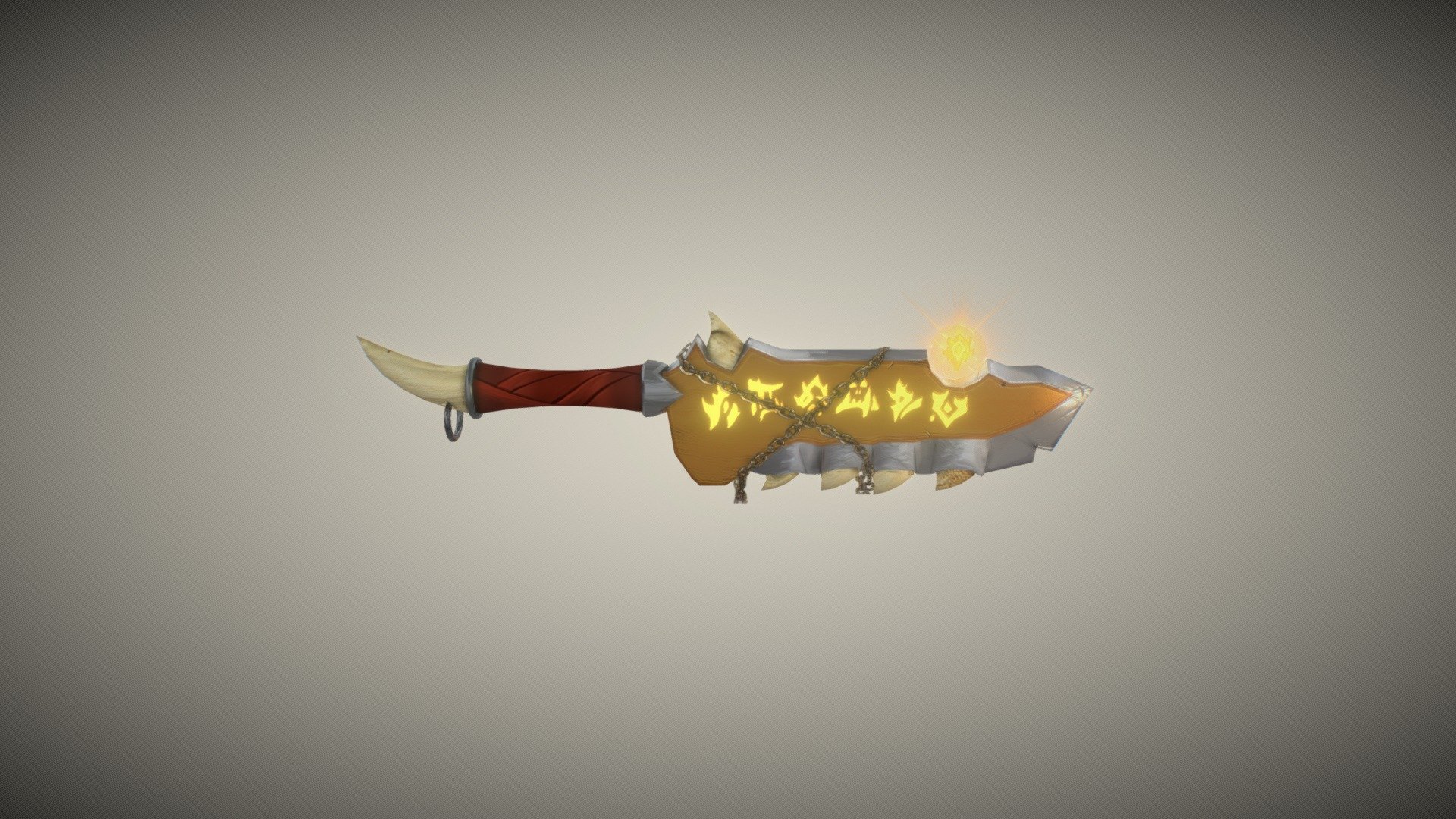 Dague magique style orc (magic orc dagger)