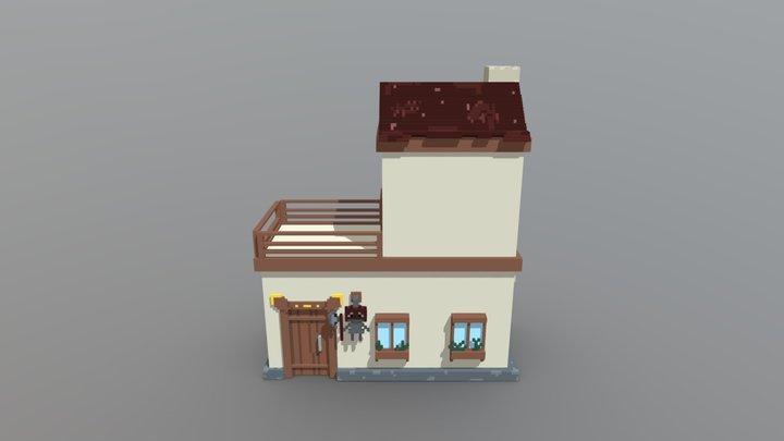 Medieval Mercenary Guild 3D Model