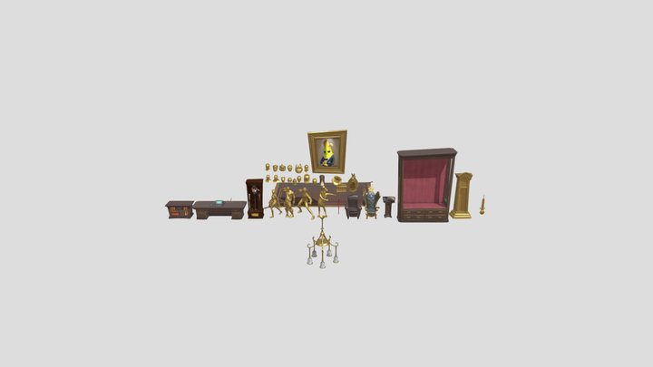 Midas Room Props V2 3D Model
