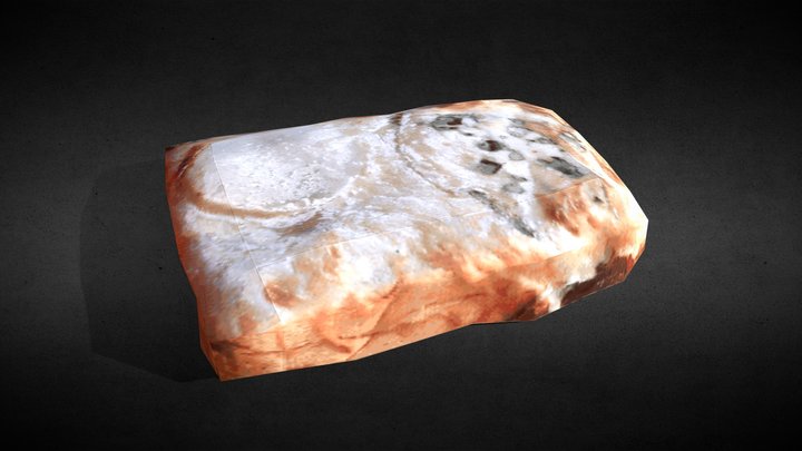 Croque monsieur LowPoly 3D Model