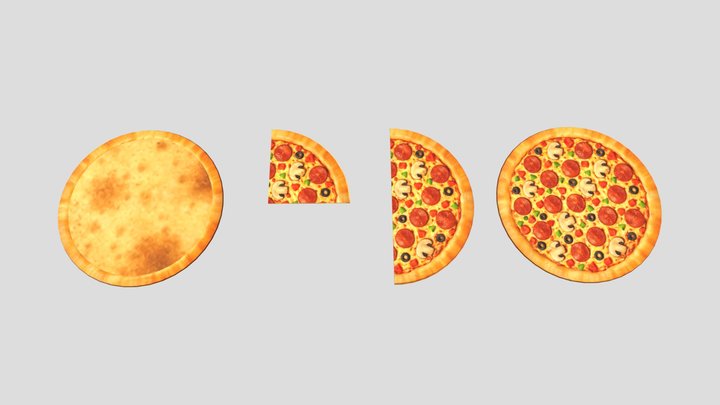 Simple Pizza (background) – Free 3D Model STL