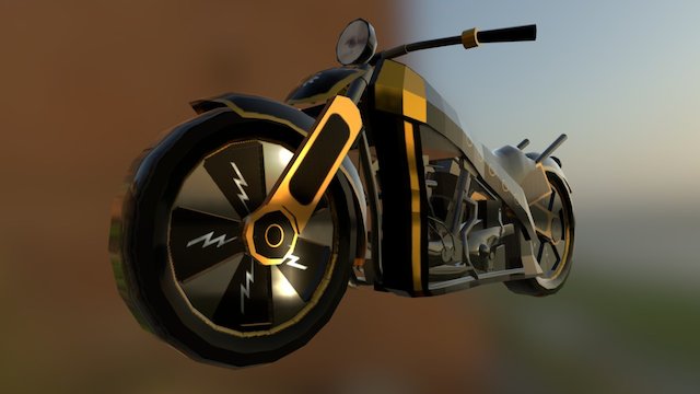 Mortal Engines Motorcycle 3D Model