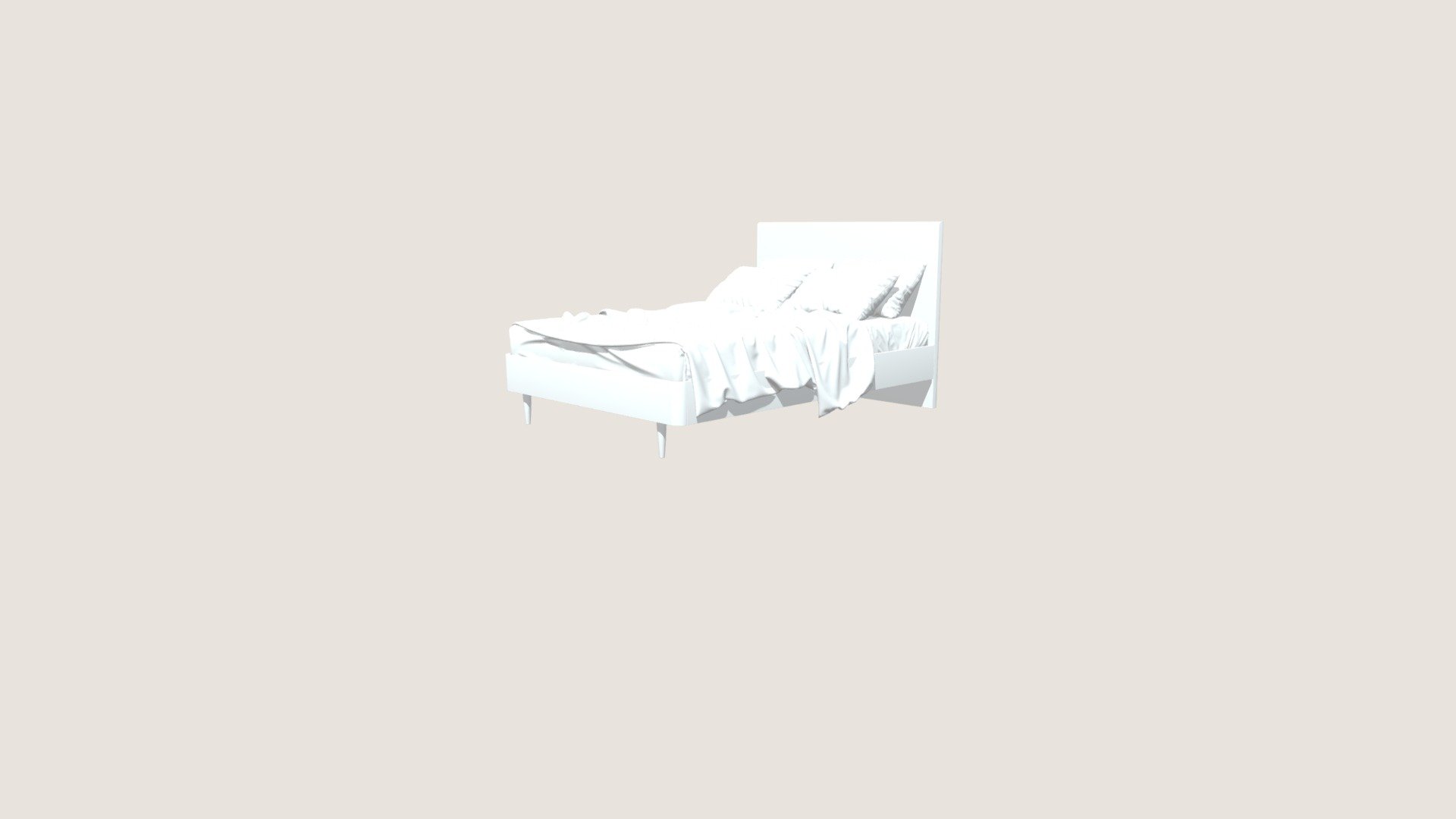 Кровать BORDO 140 см — Modern Home — Sketchfab embed 3D viewer