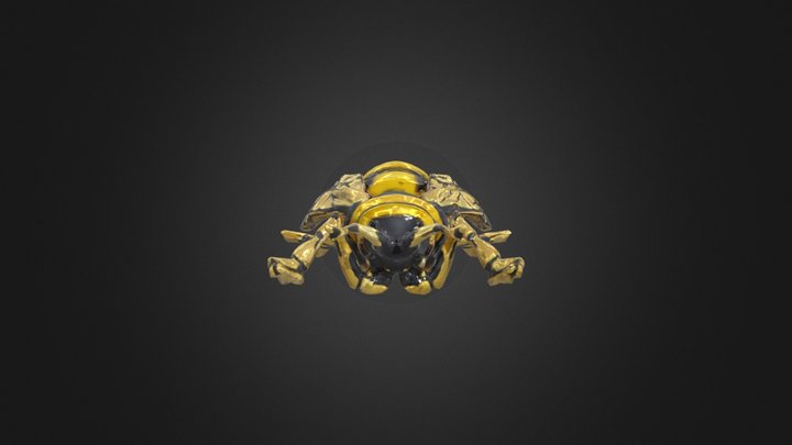 Golden Bee Brooch