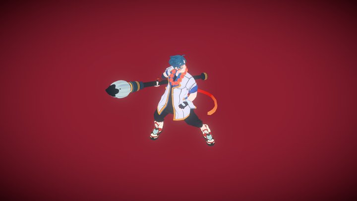 Sun Jing | Omega Strikers Fan Character 3D Model