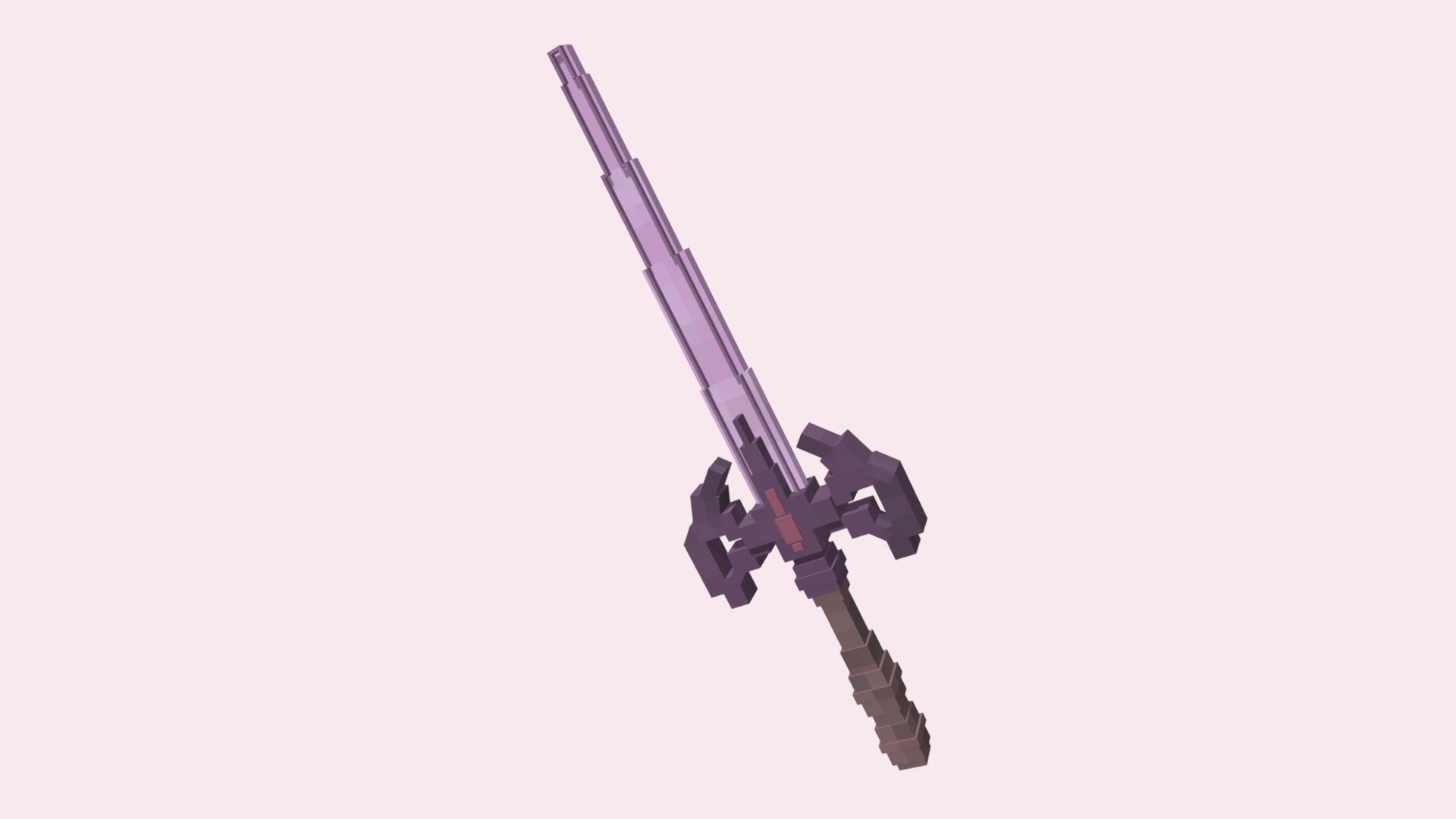 3D model Minecraft swords VR / AR / low-poly