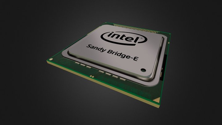 Intel CPU 3D Model