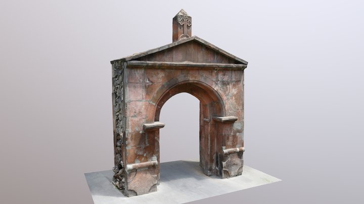 Gate to Armenian Church in Yerevan 3D Model