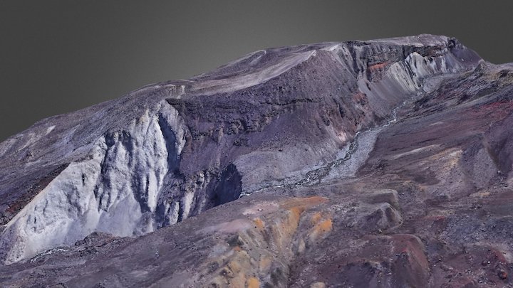 Mount St Helen north side 3D Model