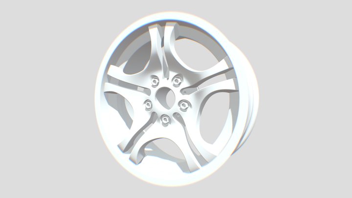 BMW E46 M3 Style 68 rim 3D Model