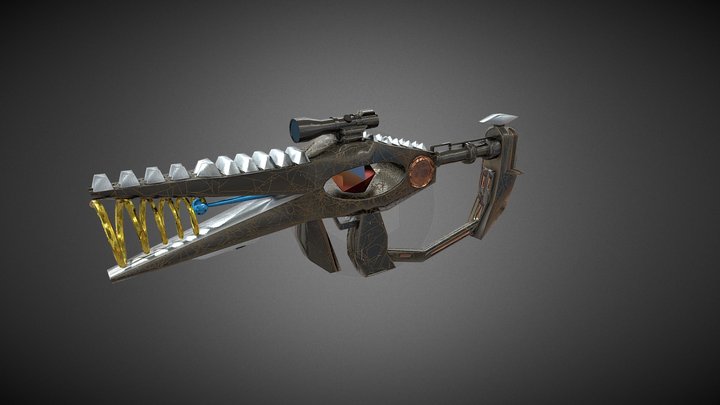 Sci-Fi Range Gun 3D Model