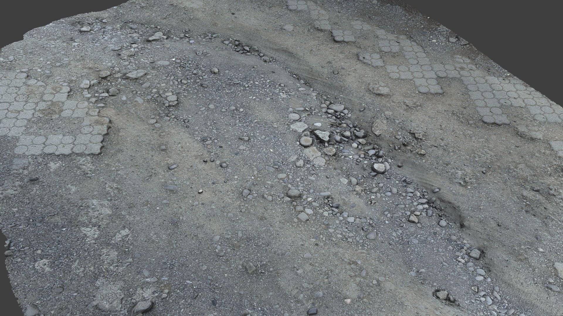 Gravel ground