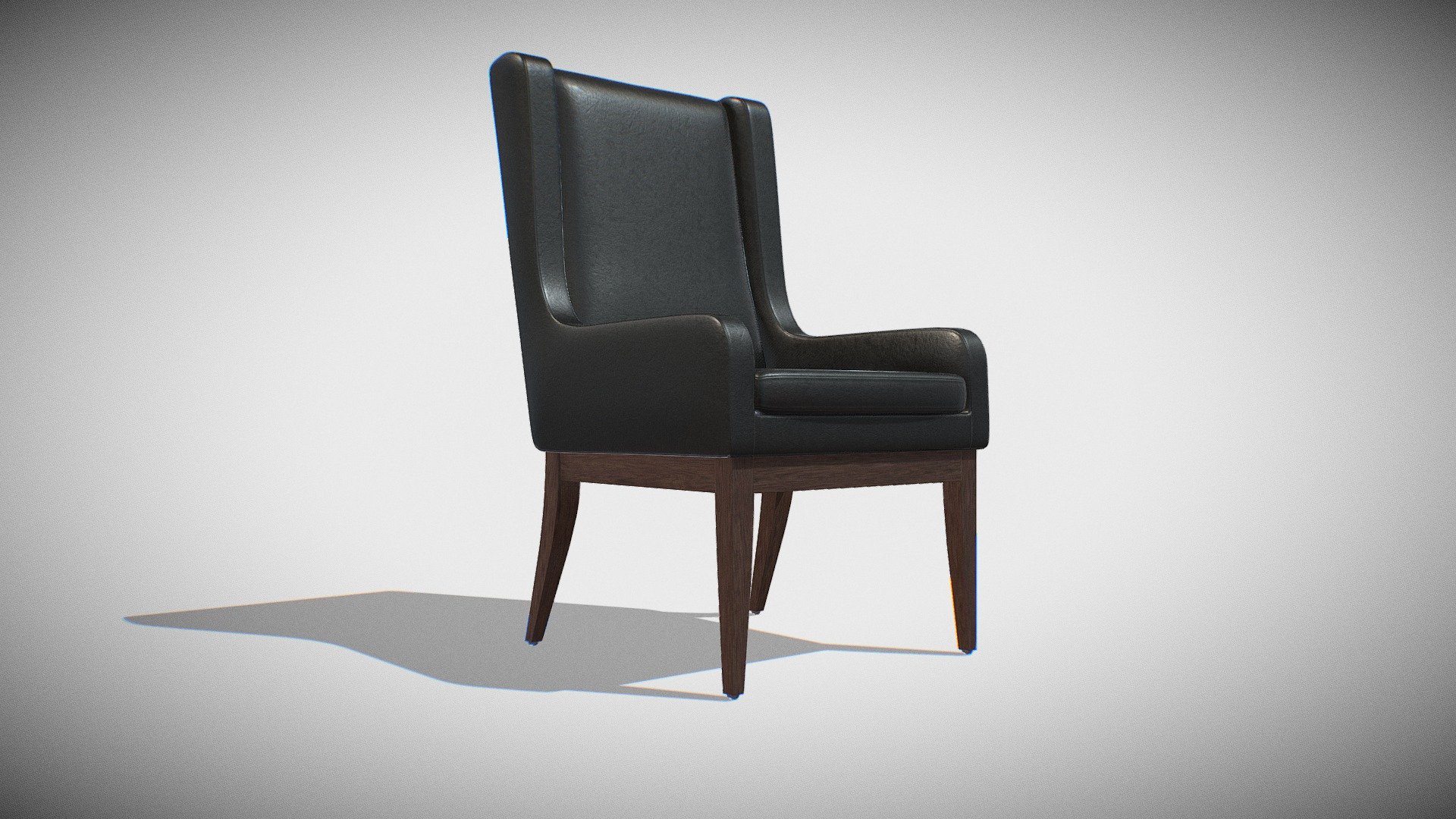 Wing Back Armchair artificial leather