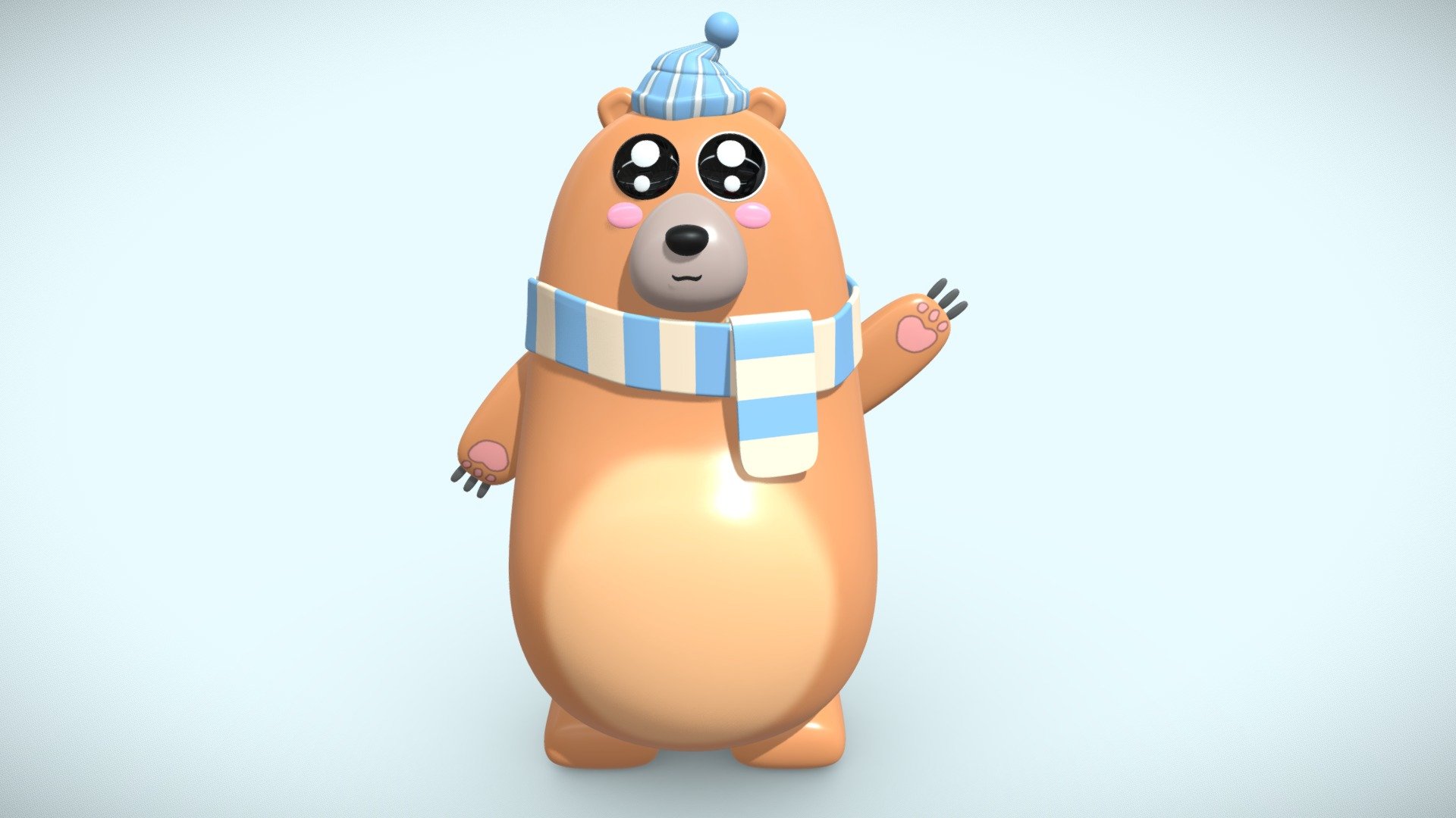 Cute bear LOW POLY - 3D model by ivonne.alex [c58d02b] - Sketchfab