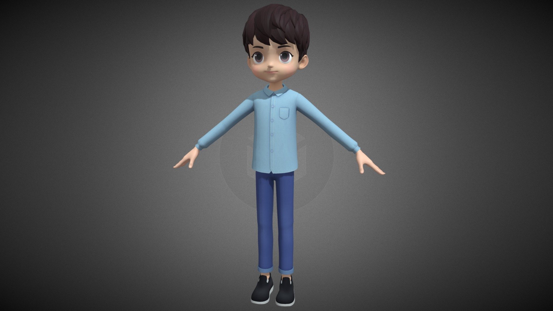 cartoon boy child - Buy Royalty Free 3D model by tingting_er [c58fe19 ...