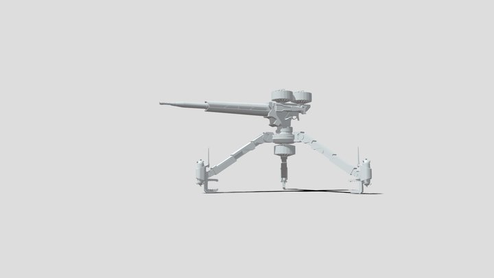 Zaku Big Gun Work In Progress 3D Model