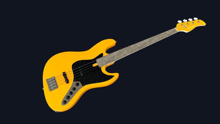 Electric bass – Modello 3D gratuito STL
