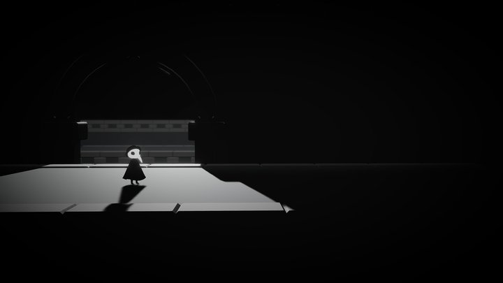 Plague Doctor Scene 3D Model