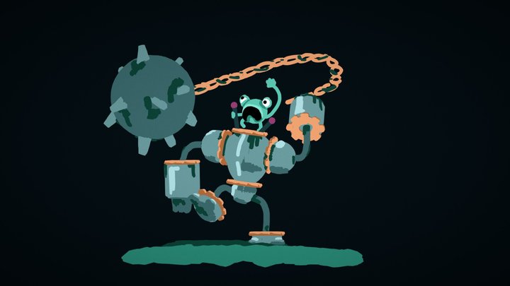 Angry guardian 3D Model