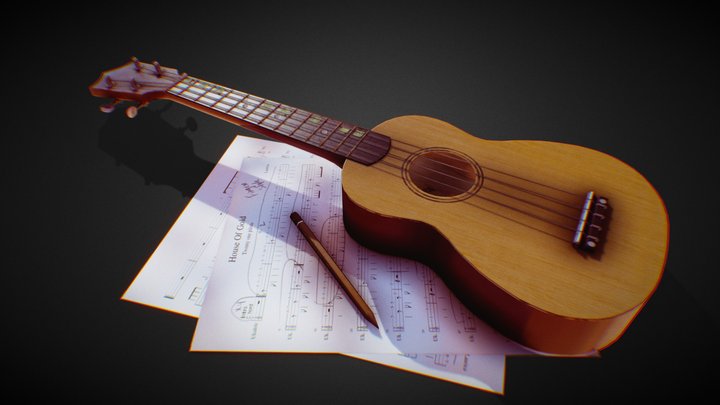 My Ukulele 3D Model